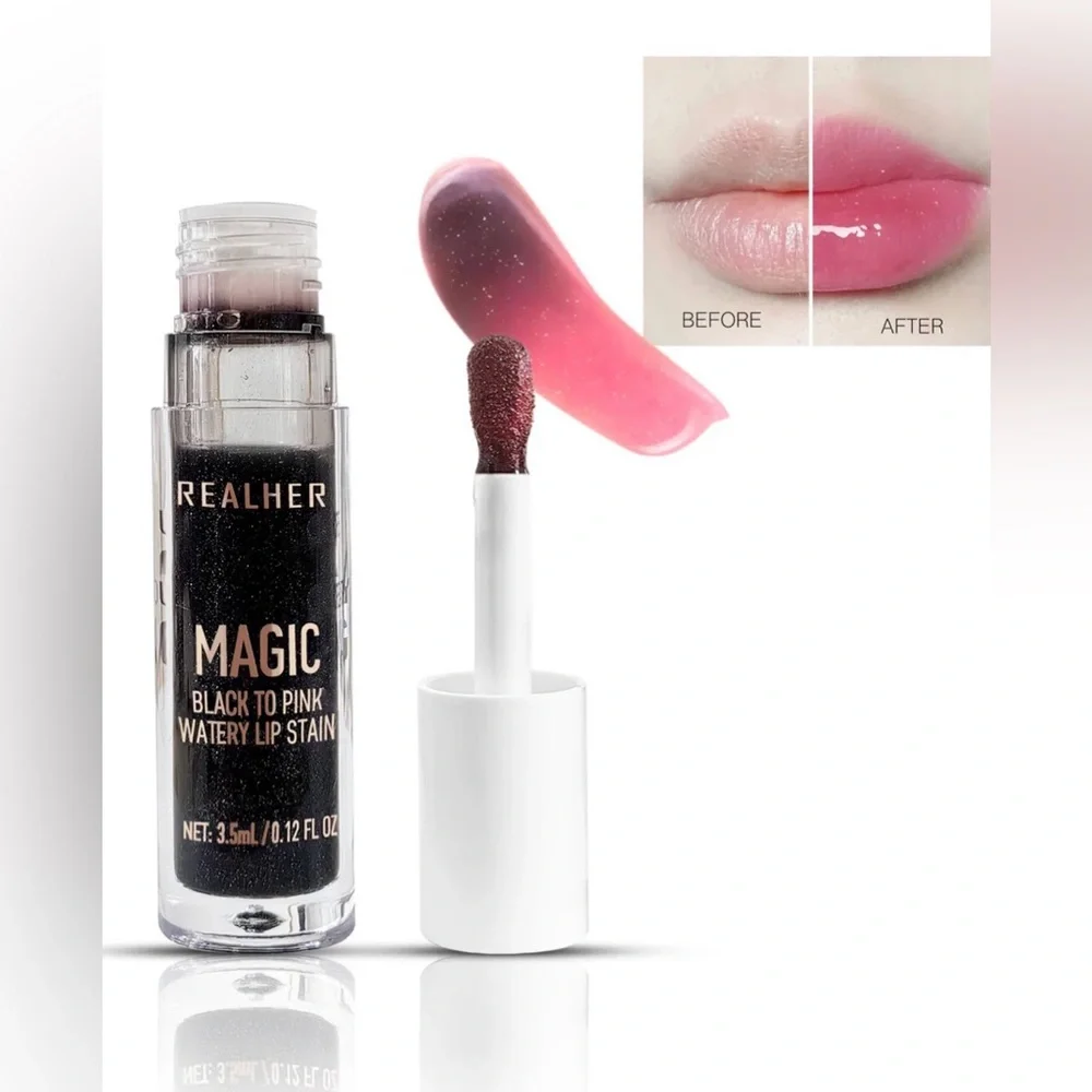 RealHer MAGIC Black to Pink Watery Lip Stain